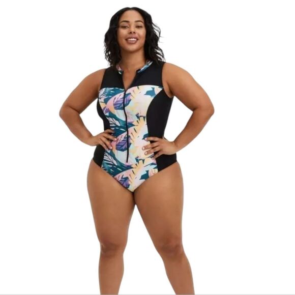 torrid Other - NWT Torrid Active Wireless Sleeveless Rashguard One Piece Swimsuit Size L